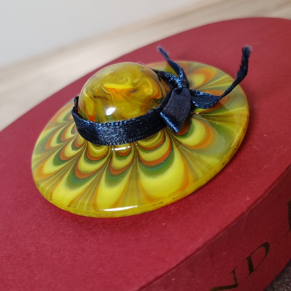 Fitz & Floyd Glass Menagerie South Beach Hat | Hand Blown Art Glass | #43/511 |